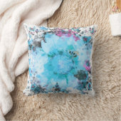 Coussin Fleur aquarelle - Bleue (Couverture)
