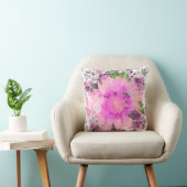 Coussin Fleur aquarelle - Rose (Chaise)