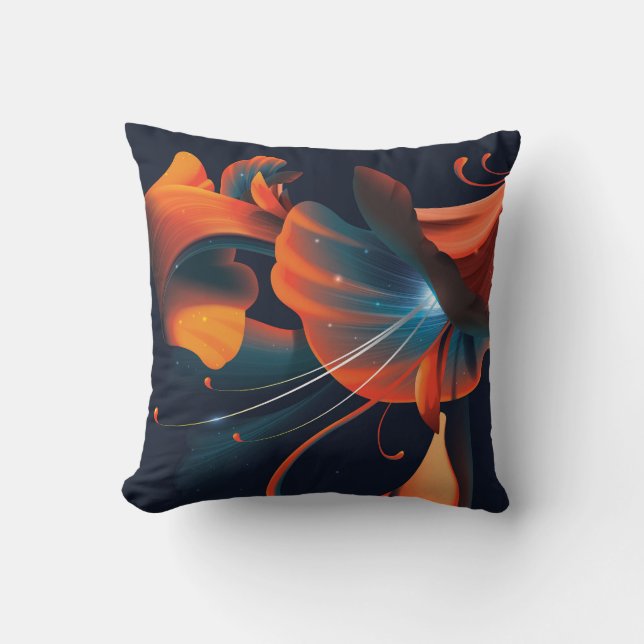 Coussin Fleur artistique Abstraite (Recto)