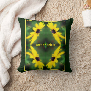 Coussin Fleur Black Eyed Susan Daisy Personnalisée