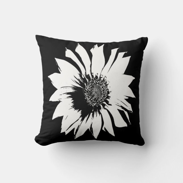 Coussin Fleur Blanche (Recto)