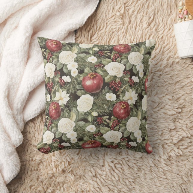Coussin Fleur Blanche de Grenade d'Hiver (Couverture)