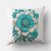 Coussin Fleur bleue (Verso)