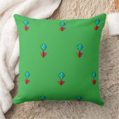 Coussin Fleur Bleue Brt Vert (Couverture)