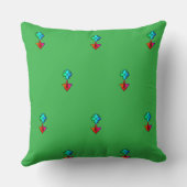Coussin Fleur Bleue Brt Vert (Verso)