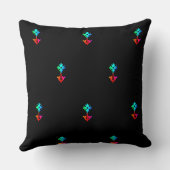 Coussin Fleur Bleue Noire (Verso)