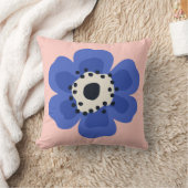 Coussin Fleur bleue rose (Couverture)