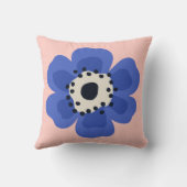 Coussin Fleur bleue rose (Verso)