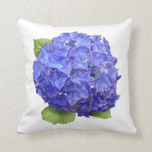 Coussin Fleur Blue Hydrangea