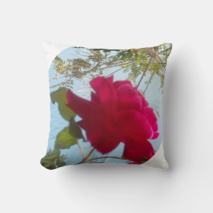 Coussin Fleur céleste : Un Rose contre le ciel