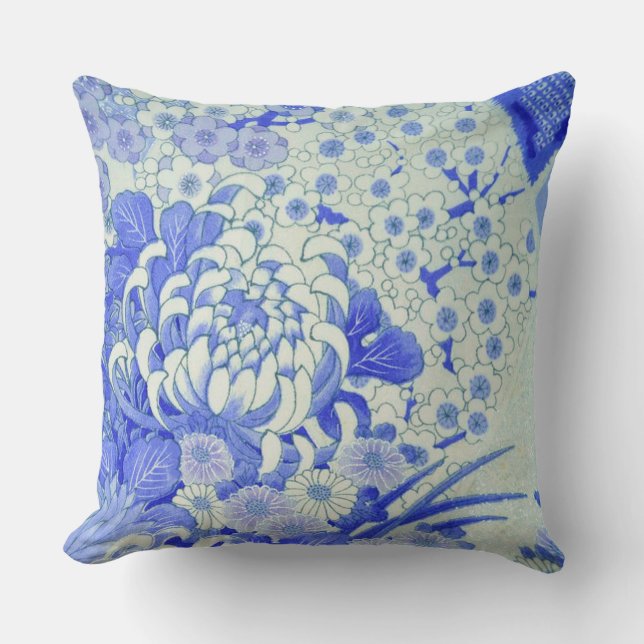 Coussin Fleur Chrysanthemum, Design japonais (Recto)