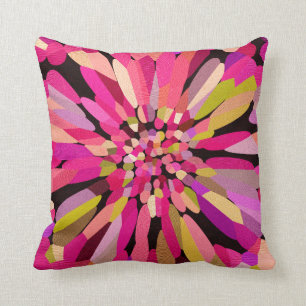 Coussin Fleur Confetti Rose