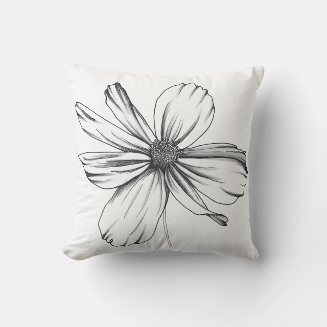 Coussin Fleur Cosmos (Recto)