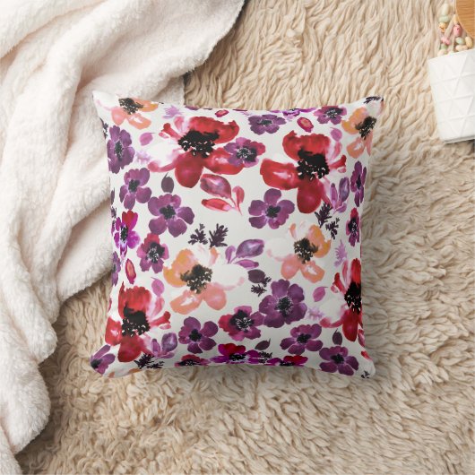 Coussin fleur couleur d'eau (Couverture)