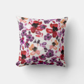 Coussin fleur couleur d'eau (Recto)