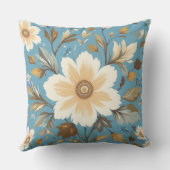 Coussin Fleur crémeuse (Verso)
