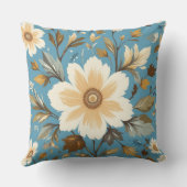 Coussin Fleur crémeuse (Verso)