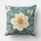 Coussin Fleur crémeuse (Recto)
