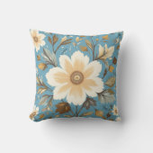 Coussin Fleur crémeuse (Recto)