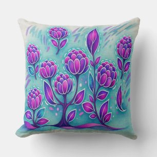 Coussin Fleur d'Améthyste