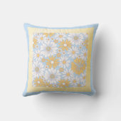 Coussin Fleur d'art de campagne jaune (Verso)