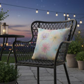Coussin Fleur de aquarelle pastel