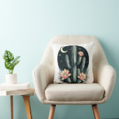 Coussin Fleur de cactus nocturne (Chaise)