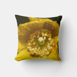 Coussin Fleur de crapaud jaune