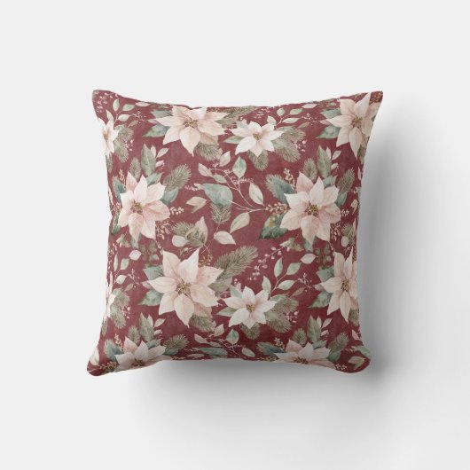 Coussin Fleur de Crème Rouge Assez Chic (Verso)