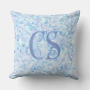 Coussin Fleur de lilas à pétale de forme organique Monogra
