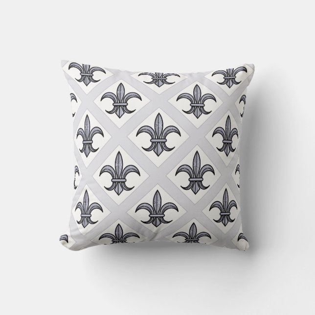 Coussin Fleur-De-Lis (argent) (Recto)