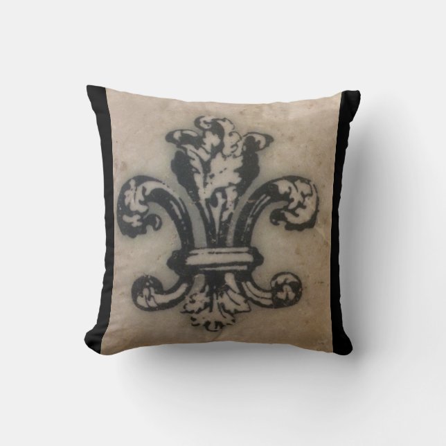 Coussin Fleur de Lis de flottement fabuleux (Recto)