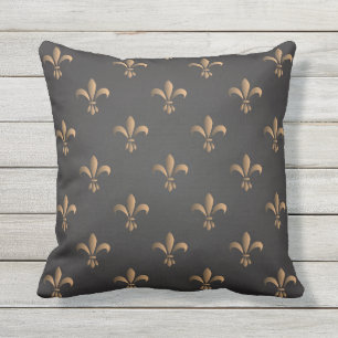 Coussin Fleur de lis, vintage, élégant, chic.classy, motif