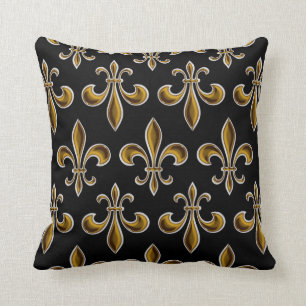 Coussin Fleur De Lis Wallpapered