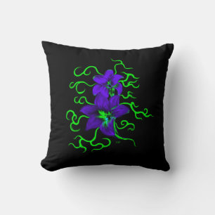 Coussin fleur de lys pourpre