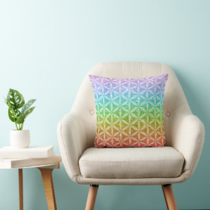 Coussin Fleur de méditation de la vie Mandala Chakra