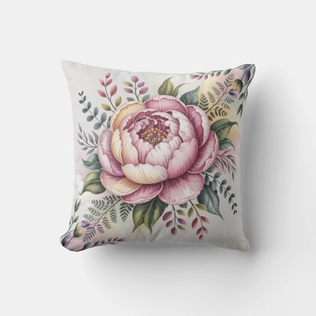 Coussin Fleur de Pivoine (Recto)