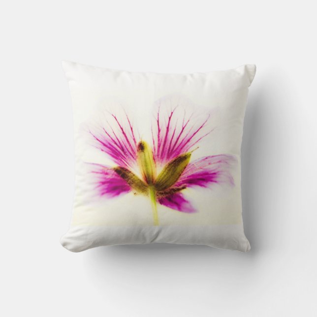 Coussin Fleur de plumes roses (Recto)