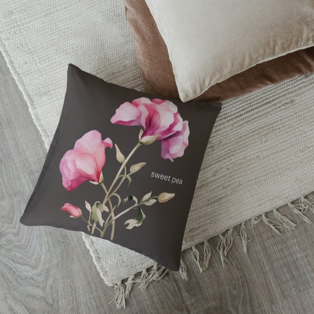 Coussin Fleur de pois doux - Personnaliser (Créateur téléchargé)
