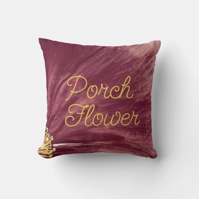Coussin Fleur de porche / Puerto Madera / (Recto)