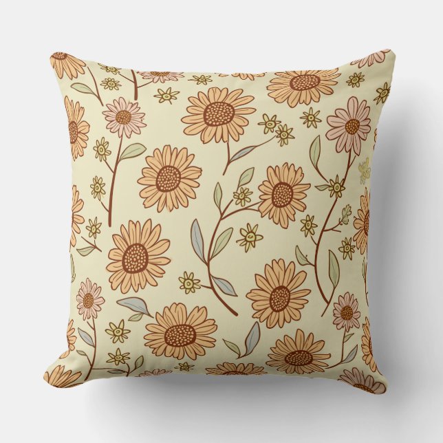 Coussin Fleur de printemps (Recto)
