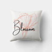 Coussin Fleur de printemps florale floraison printanière (Verso)