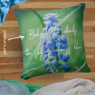 Coussin Fleur de printemps (Hyacinthe de raisin)