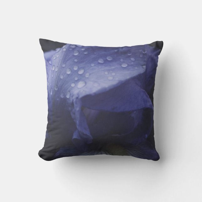 Coussin Fleur de rose violette (Recto)