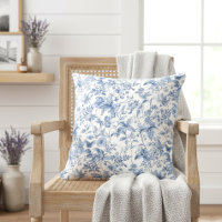 Fleur de Toile Bleue Élégante Vintage