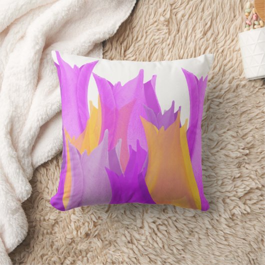 Coussin Fleur de tulipe jaune rose (Couverture)