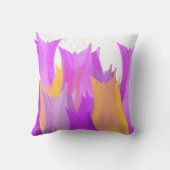 Coussin Fleur de tulipe jaune rose (Verso)