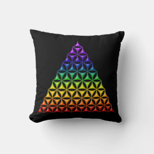 Coussin Fleur de vie / Blume des Lebens - chakra pyramidal