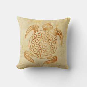 Coussin Fleur de vie / Blume des Lebens - pierre de tortue