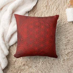 Coussin fleur de vie, chakra, zen, géométrique sacrée,